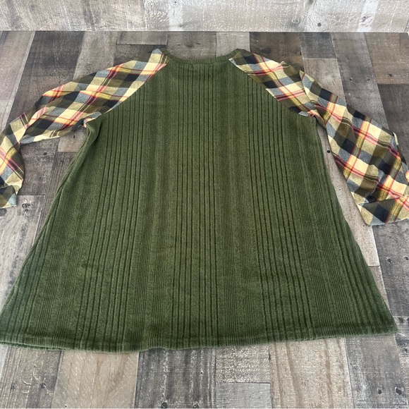 Southern Stitch Green & Plaid Top ~ XXL ~ NWOT - Picture 12 of 12